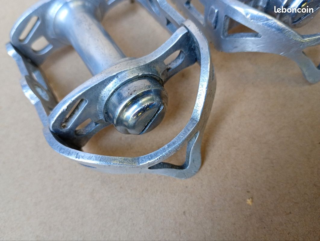 Pédales Vintage Lyotard 46D 14x125 Pour Vélo De Route Ou Course, Aluminium