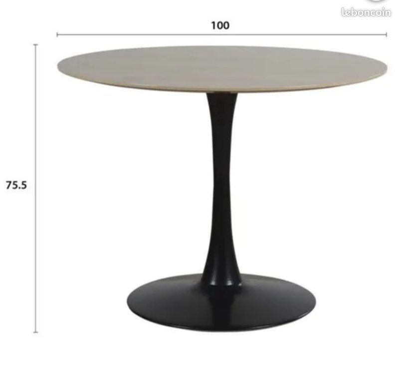 Table à manger ronde TULIPE (image 3)