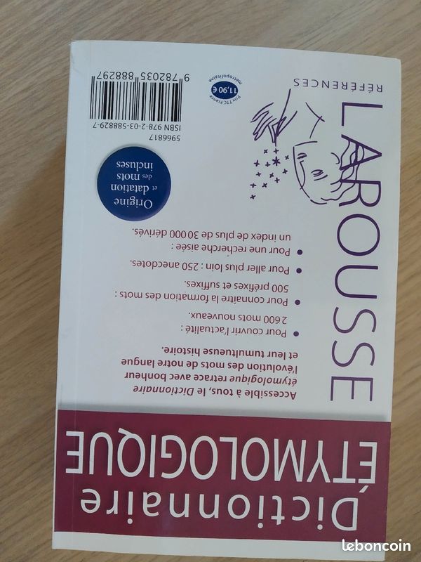 Dictionnaire étymologique Larousse état neuf (image 3)