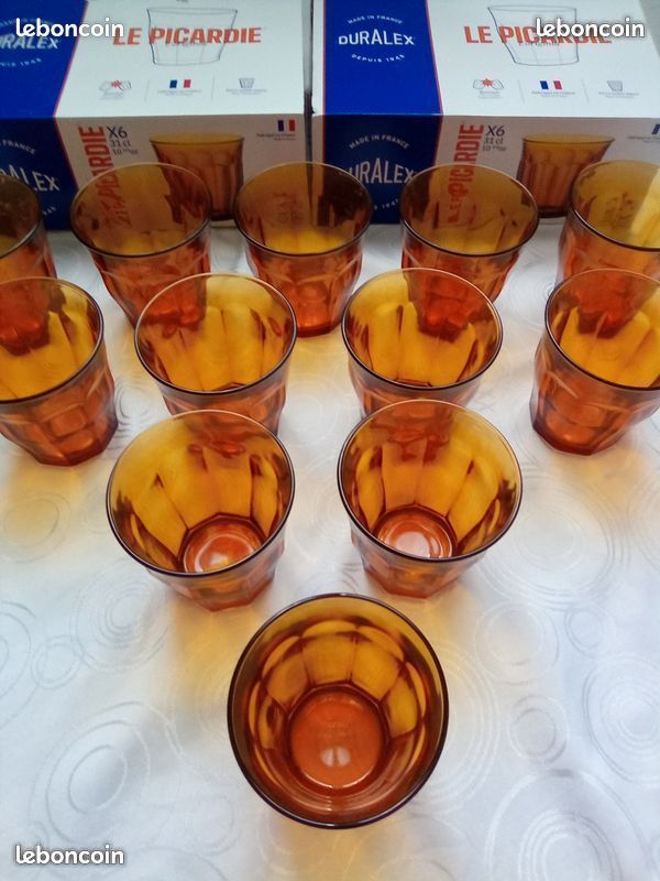 Duralex Vermeil – Service De Table 44 Pièces En Verre Trempé Lys, Élégant Et Incassable