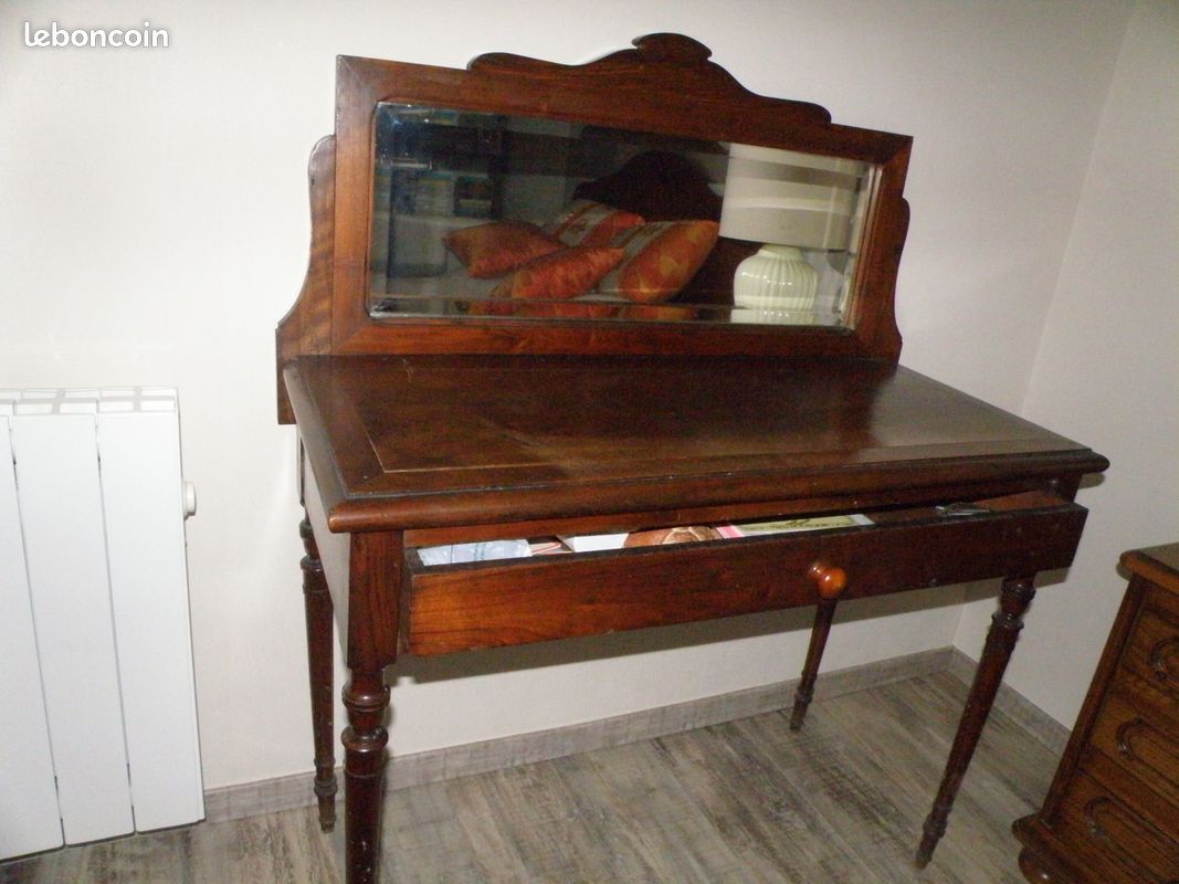 Mobilier: commode en bois avec miroir (image 6)