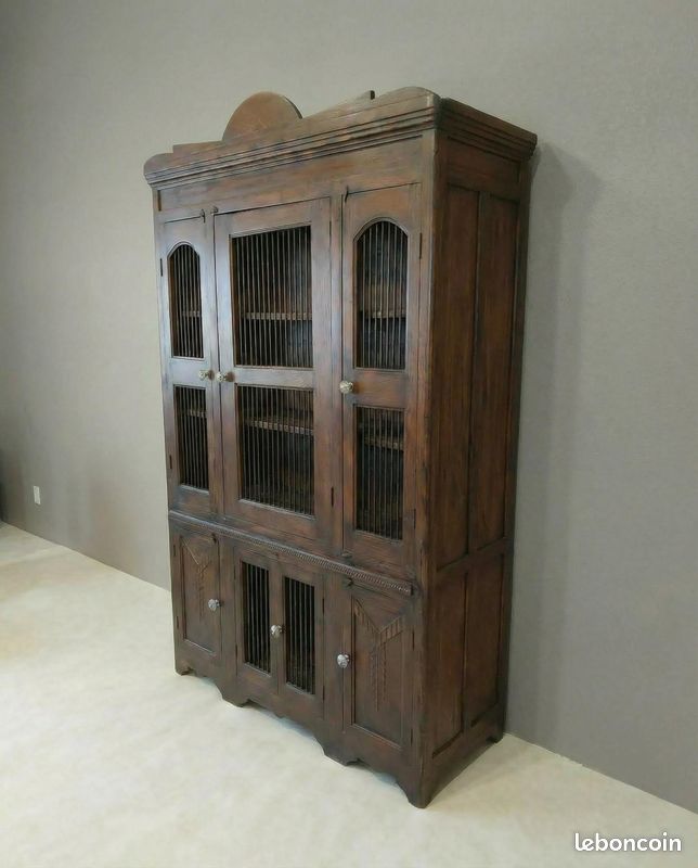 Ancien buffet / Bibliothèque en bois massif (image 2)