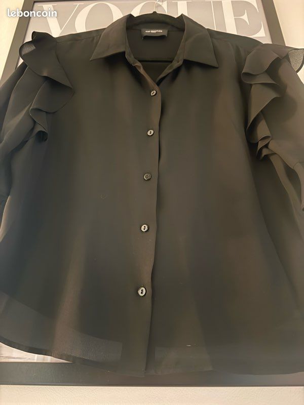 Chemisier The Kooples Noir - Taille 3 (40) - Occasion Très Bon État