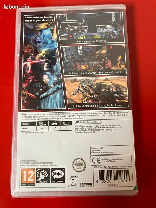 Jeu switch star wars pinball Jeux vidéo