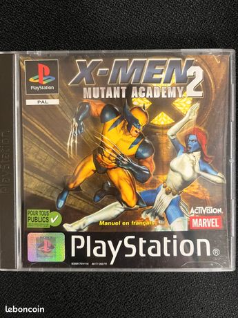 Jeu PS1 X-Men Mutant Academy 2 Complet - Bon état Avec Boîtier Et Instructions