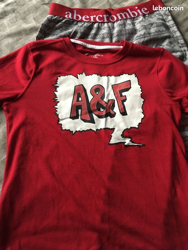 Pyjama Abercrombie & Fitch rouge 11-12 ans (image 1)