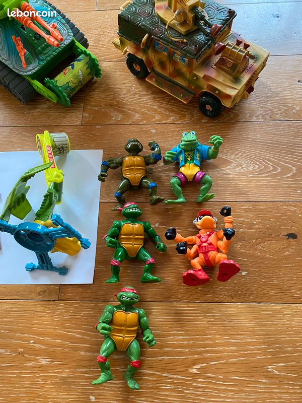 LOT Figurines Et Véhicules Tortues Ninja TMNT – Playmates Toys
