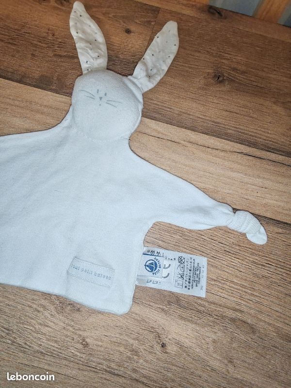 Lapin petit bateau Ecru etoiles grises (image 2)