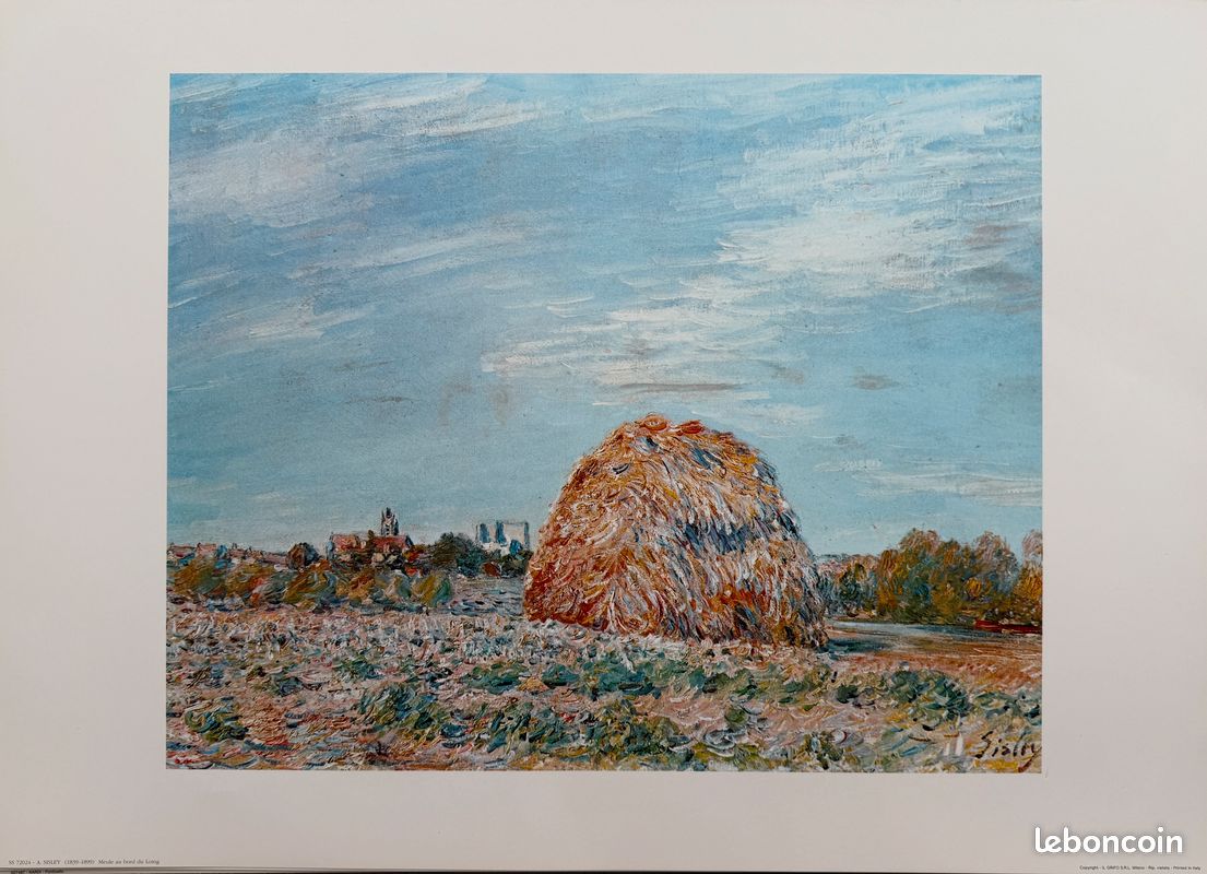 Alfred Sisley (1839-1899)-Meule au bord du Loing (image 5)