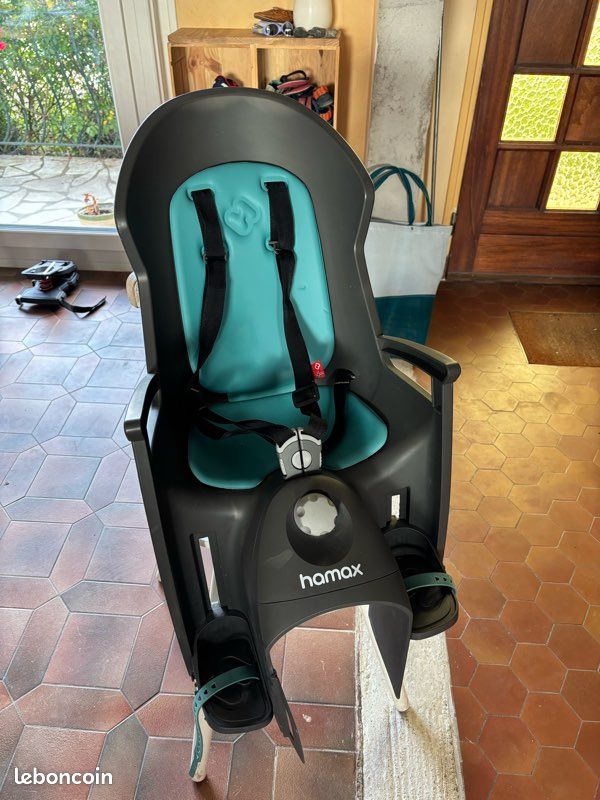 Siège Vélo Enfant Hamax Rouge - Siège Arrière Pour Balades En Famille, Bon état