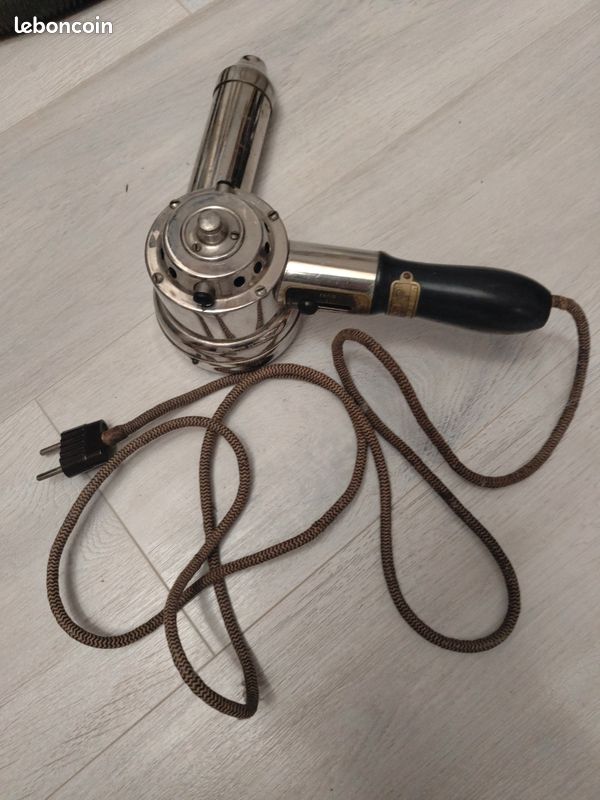 Sèche-cheveux Vintage Harryson Super Chrome - Des Années 60/70 - En Très Bon état D'origine - 1600W