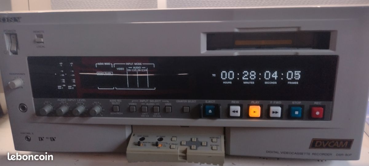 SONY DSR-80P P LECTEUR / ENREGISTREUR VIDEO DV / DVCAM option