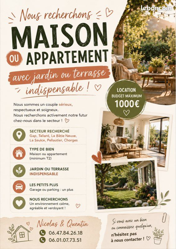Appartement 3 pièces 50 m² · à Gap · 50 m² · 1 000 €
