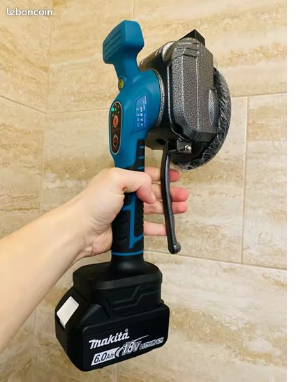 Vibrateur Carrelage Sans Fil Makita 18V - 10 Vitesses, Ventouse 14,5cm 150kg - Niveleur Automatique Carreaux