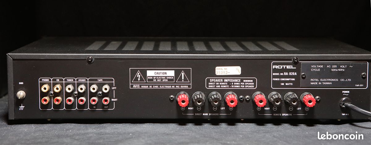 Ampli hifi Rotel RA-820A (image 5)