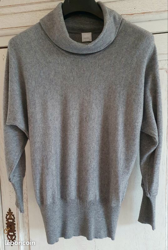 Pull Coton Pull Femme Camaieu Pull En Coton Chaud Col Montant Rose