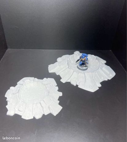 Élément De Décor Pour Jeux De Guerre : 2 Cratères Warhammer 40K - Fabriqué En France - Neuf