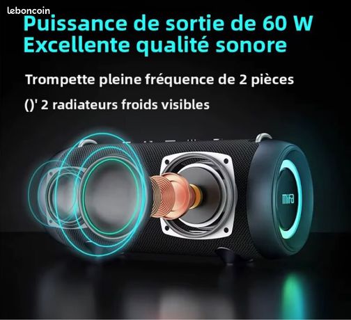 Enceinte Bluetooth Portative-Haut-parleur Bluetooth sans fil Enceinte Bluetooth Portative-Haut-parleur Bluetooth sans fil