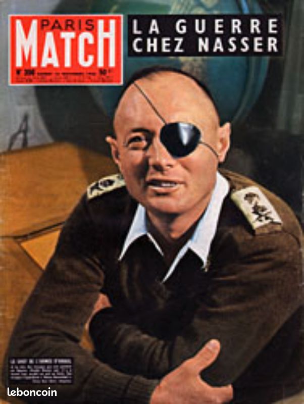 Paris Match N° 396 du 10 novembre 1956 - Moche Dayan (couv’), l’armée d’Israël, Laurel & Hardy (image 1)