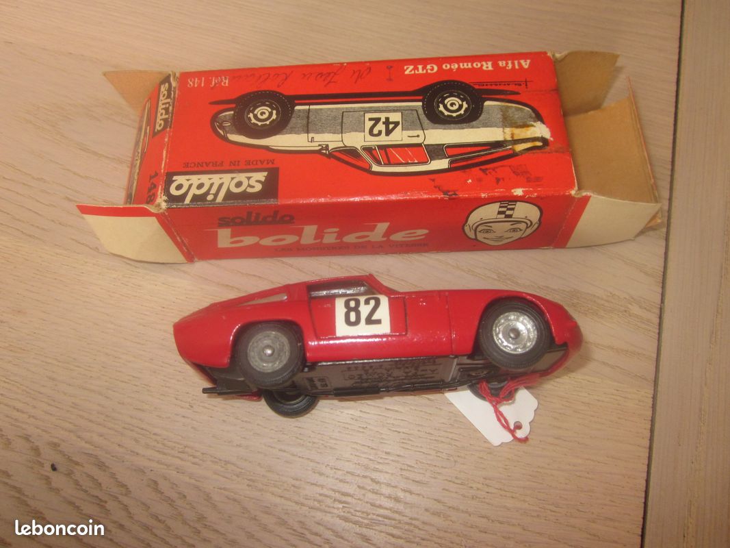 SOLIDO VERITABLE : ALFA ROMEO GTZ + BOITE D'ORIGINE : REF 148