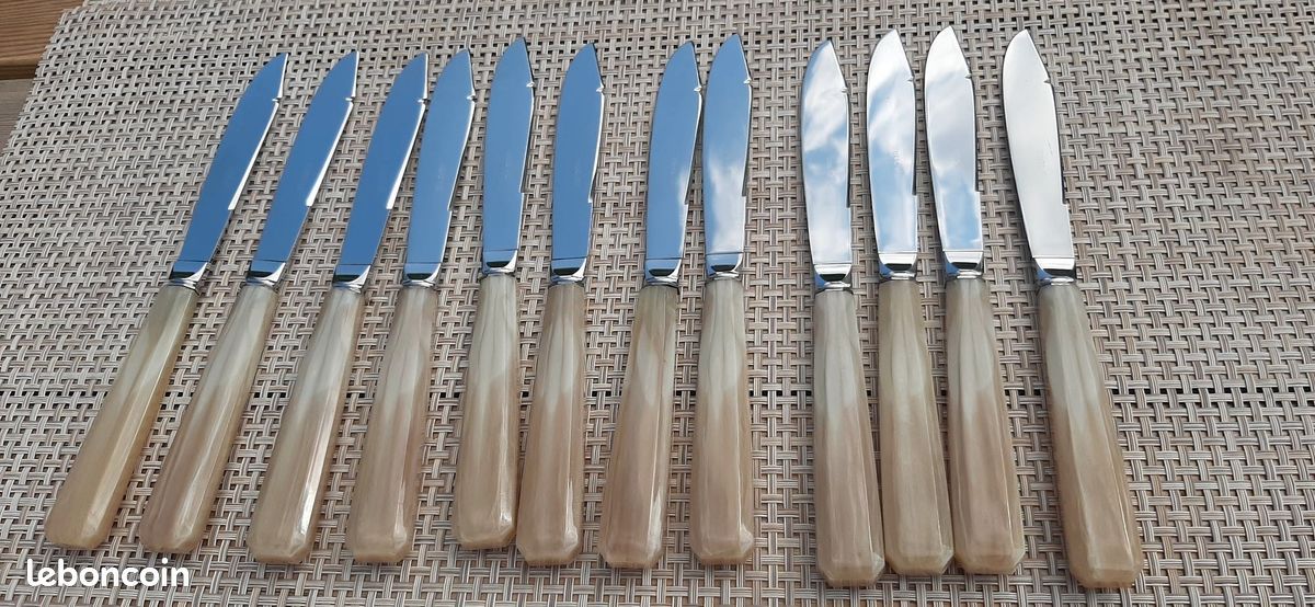 Couteaux de table inox de la coutellerie de Thiers le lot de 12 qualité exceptionnelle (image 3)