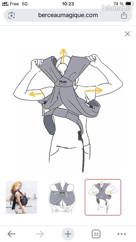 Porte-bébé jumeaux Minimonkey Équipement bébé