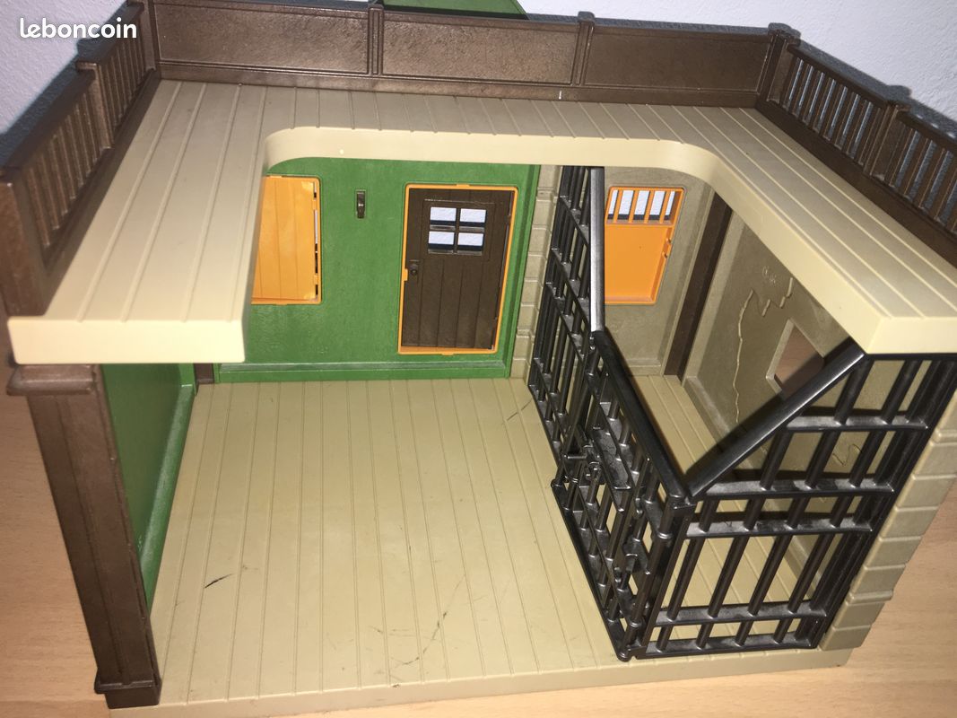 Set Playmobil Western 3423-A – Maison, Prison, Shérif De 1976 (boîte Fournie)