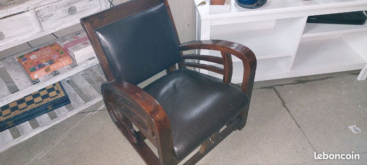 Fauteuils en cuir Maison du mon (image 2)