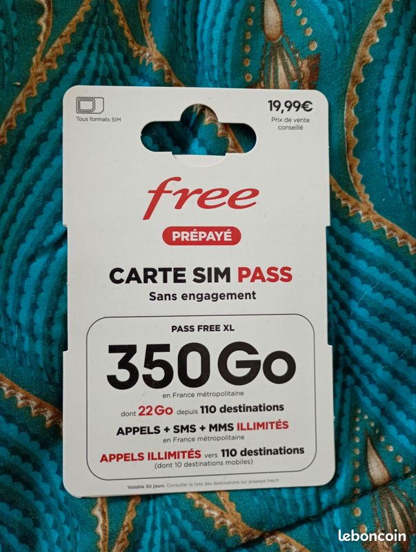 Carte sim free prépayé (image 1)