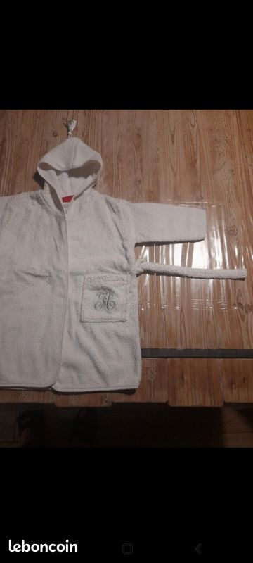 Peignoir blanc ARTHUR 4ans (image 3)
