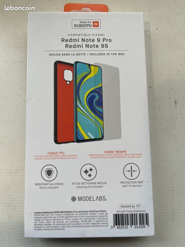 Lot coque + protection d'écran pour Xiaomi Note 9 Pro (image 2)