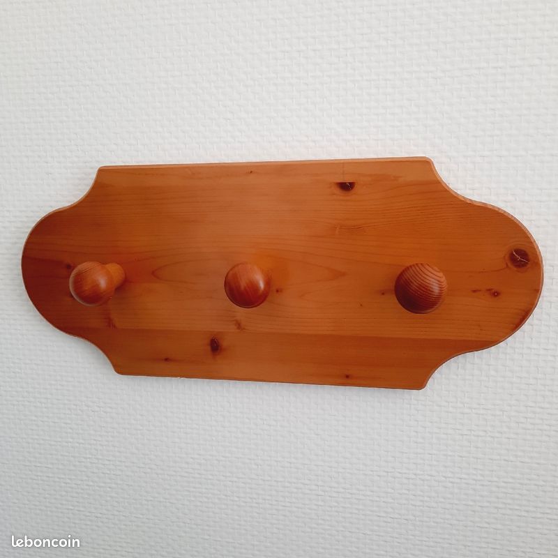 Ensemble de meubles en pin massif Pic Épeiche : porte manteau, étagère (image 2)