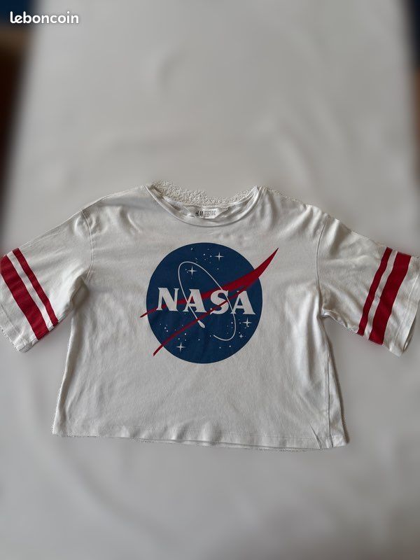 Crop top Nasa H et M 9/10 ans (image 1)