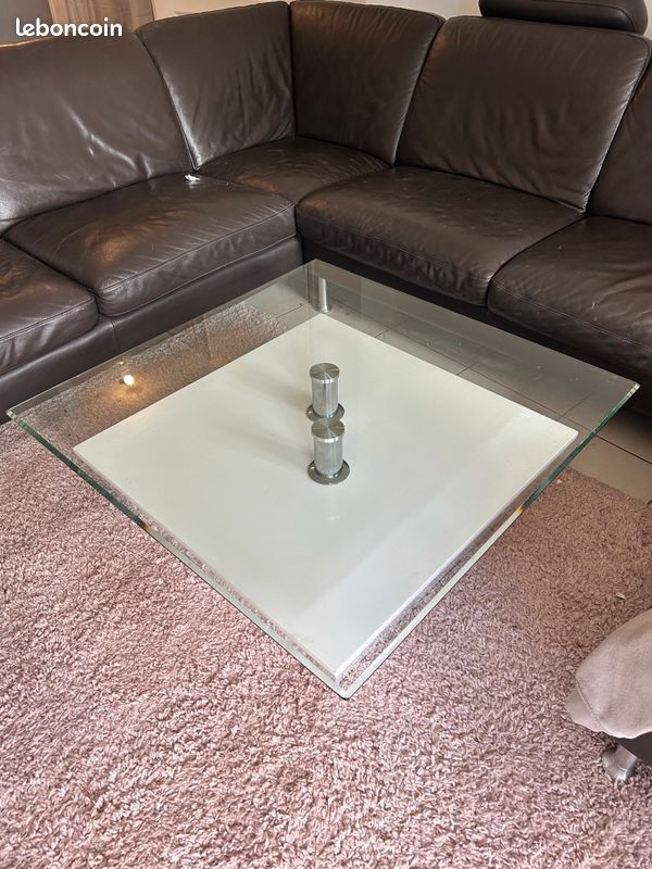 Table basse en verre (image 1)