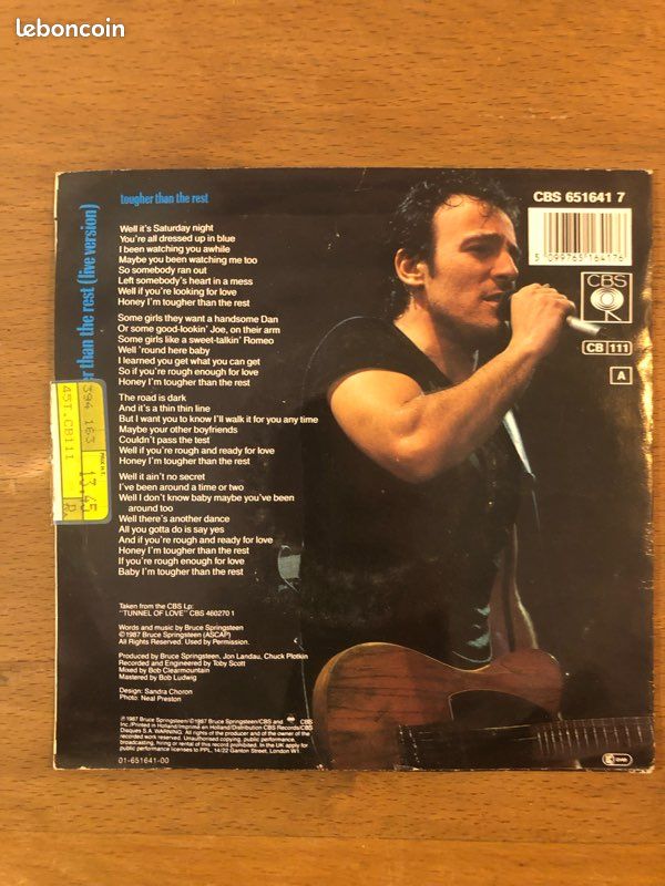 Vinyle 45T Bruce Springsteen (image 2)