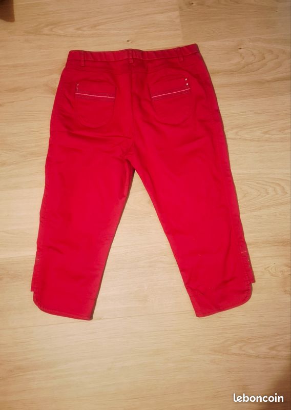 Pantalon/Pantacourt Christine Laure, Taille 42/XL, Noir - Occasion Très Bon état