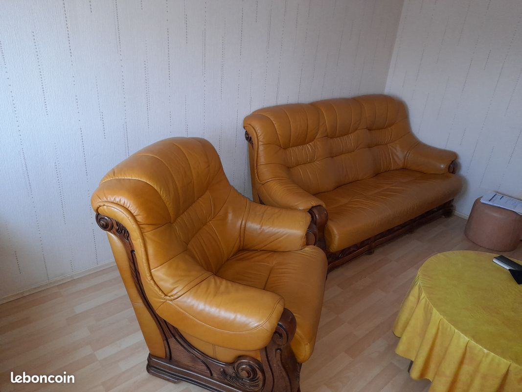 Vend fauteuil en cuir (image 2)