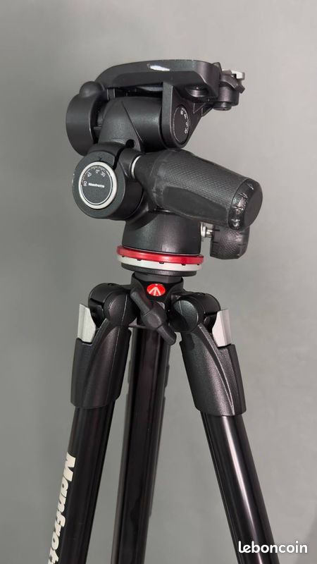 Manfrotto MT290XTA3 Trépied Photo Aluminium Noir - Stabilité Et Polyvalence Pro