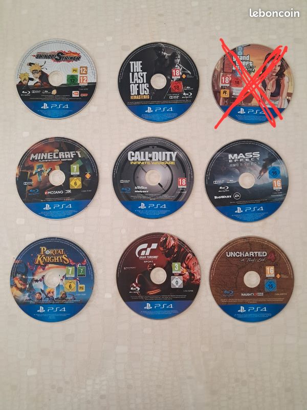 Lot de 8 cd ps4 (image 1)