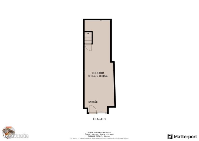 Immeuble 61 m² LA COTE-SAINT-ANDRE
