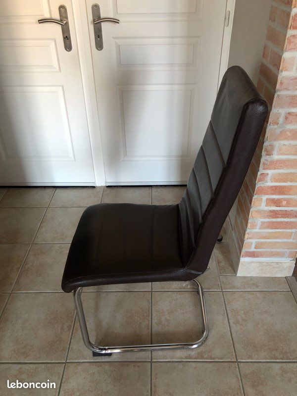 Vends 7 chaises marron (image 2)