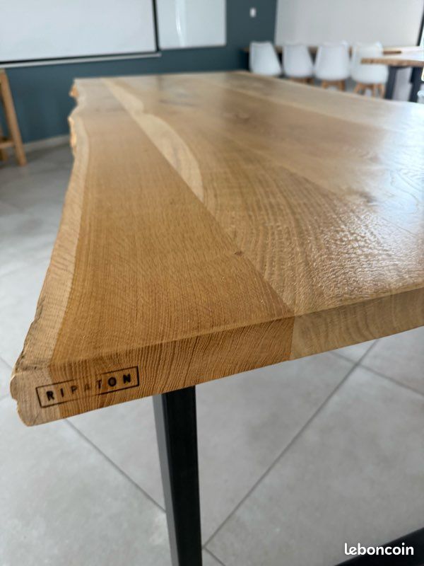 Table à manger chêne bois (image 2)