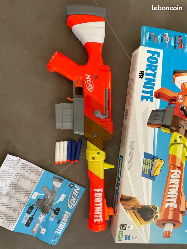 Nerf Fortnite HR – Pistolet Lanceur De Fléchettes Officiel Hasbro, Jeu D’action Dès 8 Ans, Réplique Fortnite