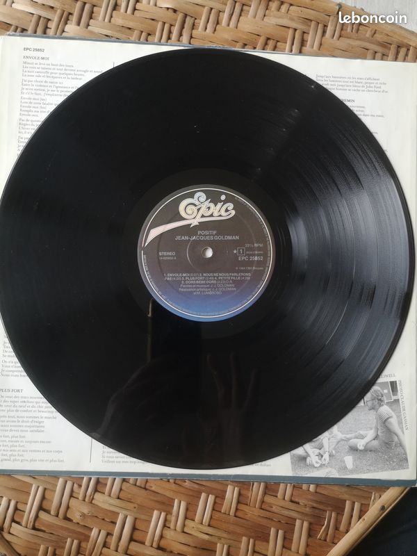 Disque vinyle 33T original Jean Jacques Goldman (image 6)
