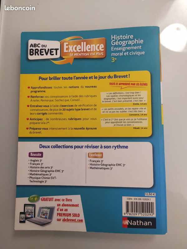 ABC du Brevet - Excellence - 3ème histoire géographie - C01 (image 2)