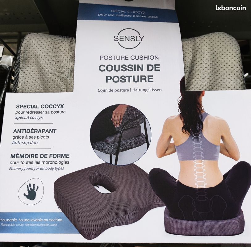 Coussin mémoire de forme spécial coccyx