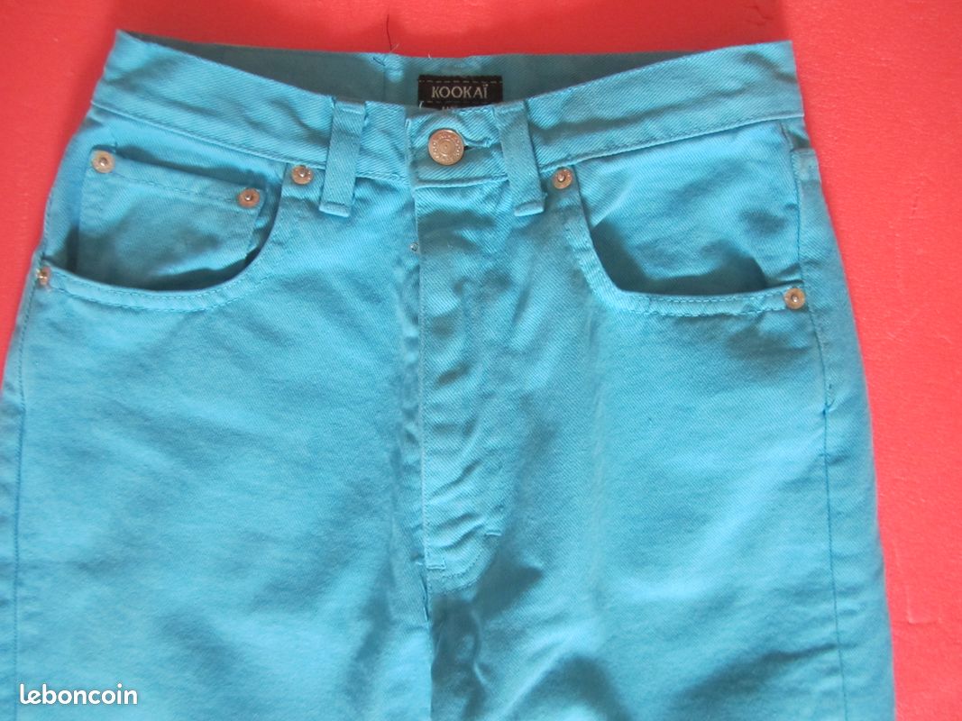 Jean Kookai Bleu Clair Taille 36 - Coupe Droite, Occasion Très Bon état