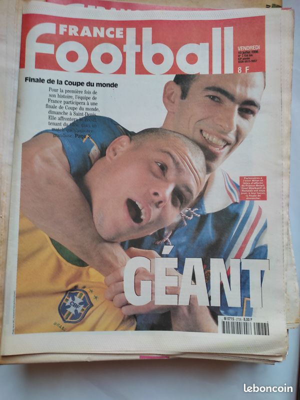 Lot De 7 Magazines Collectors Coupe Du Monde France 98 - L'Équipe & Paris Match