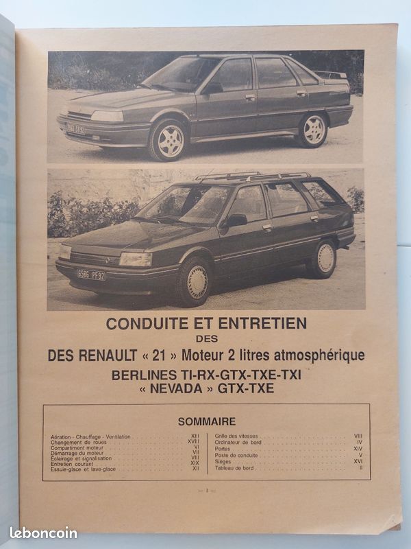 Revue technique Renault 21 2 litres (image 2)