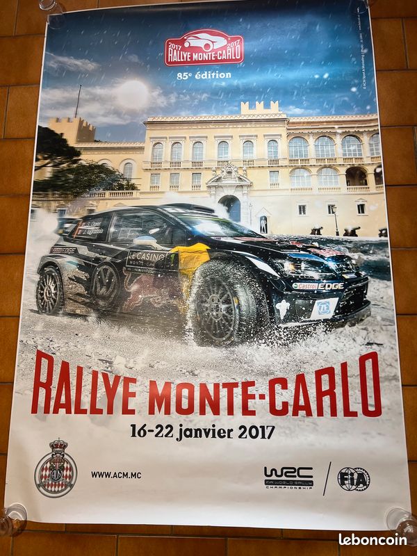 AFFICHE ORIGINALE 94 eme RALLYE MONTE CARLO 2026 WORLD RALLY ACM EUR 26,99 - FR